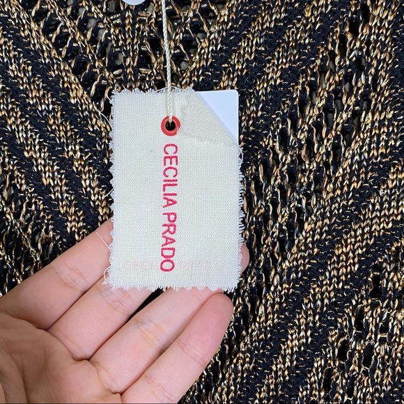 Cecilia Prado Metallic Knit Chevron Dress - Picture 3 of 6